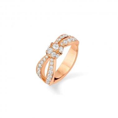 [Azure Tears]LIENS ROSE GOLD DIAMOND RING