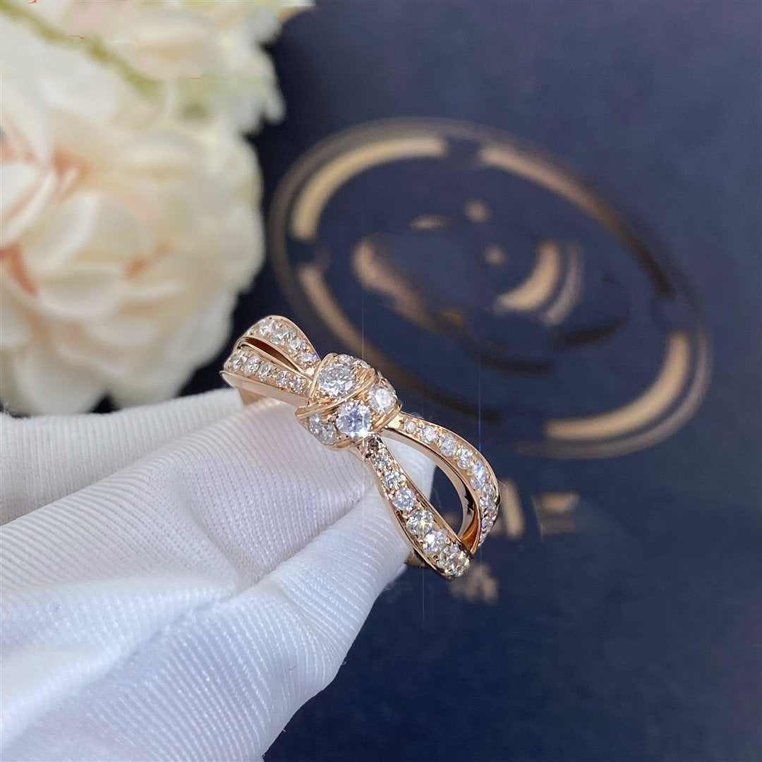 [Azure Tears]LIENS ROSE GOLD DIAMOND RING
