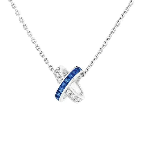 [Azure Tears]LIENS DIAMOND SILVER NECKLACE