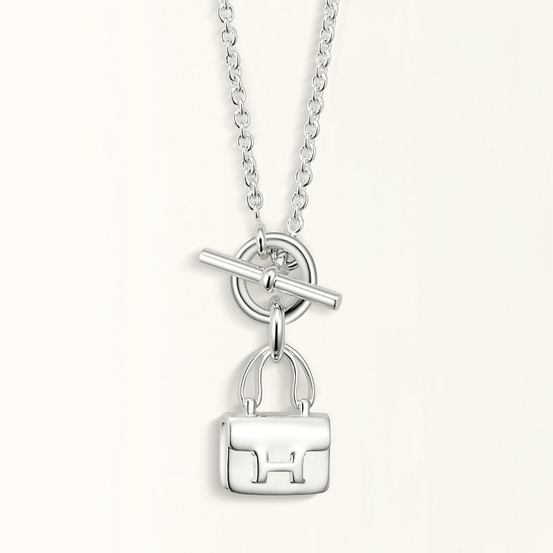 [Azure Tears]POP H PEDANT SILVER NECKLACE