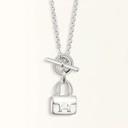 [Azure Tears]POP H PEDANT SILVER NECKLACE