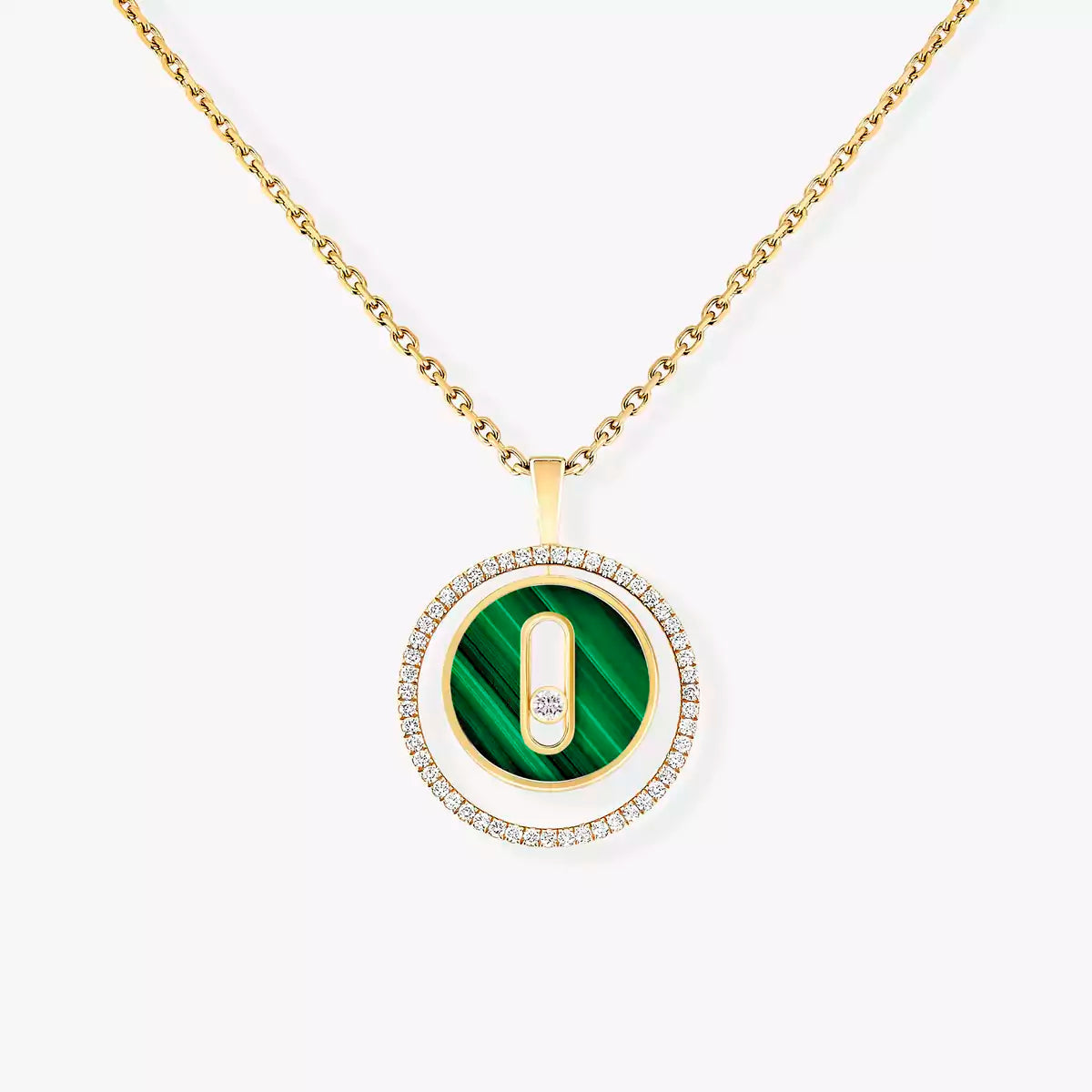 [Azure Tears]LUCKY MOVE DIAMOND NECKLACE