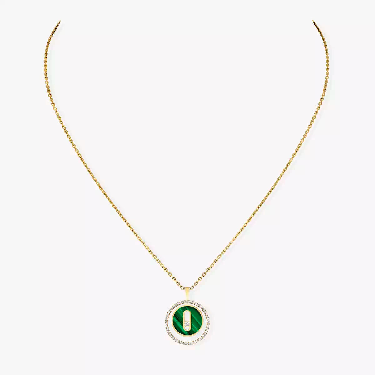 [Azure Tears]LUCKY MOVE DIAMOND NECKLACE