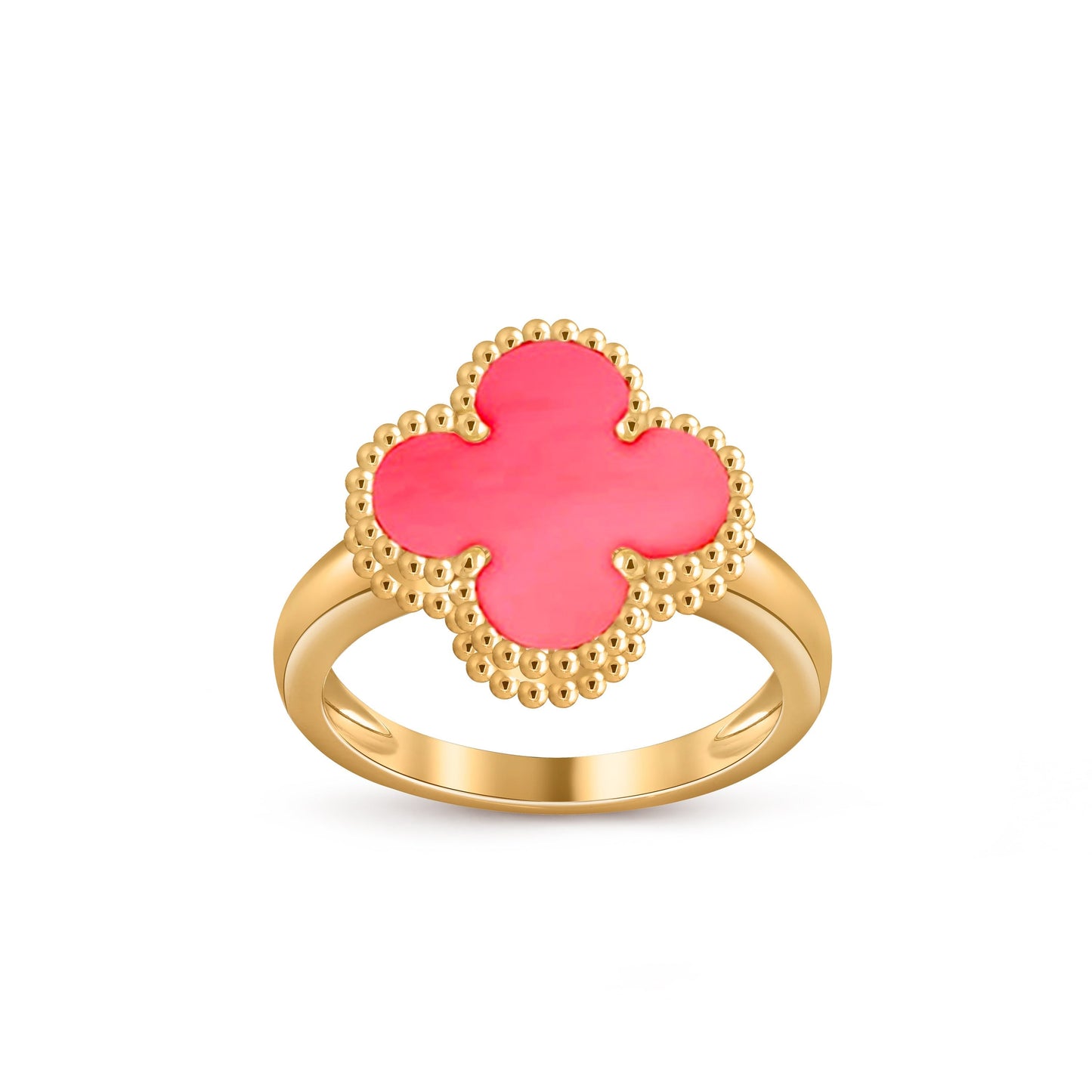 [Azure Tears]LUCKY CLOVER VINTAGE GOLD RING COLLECTION