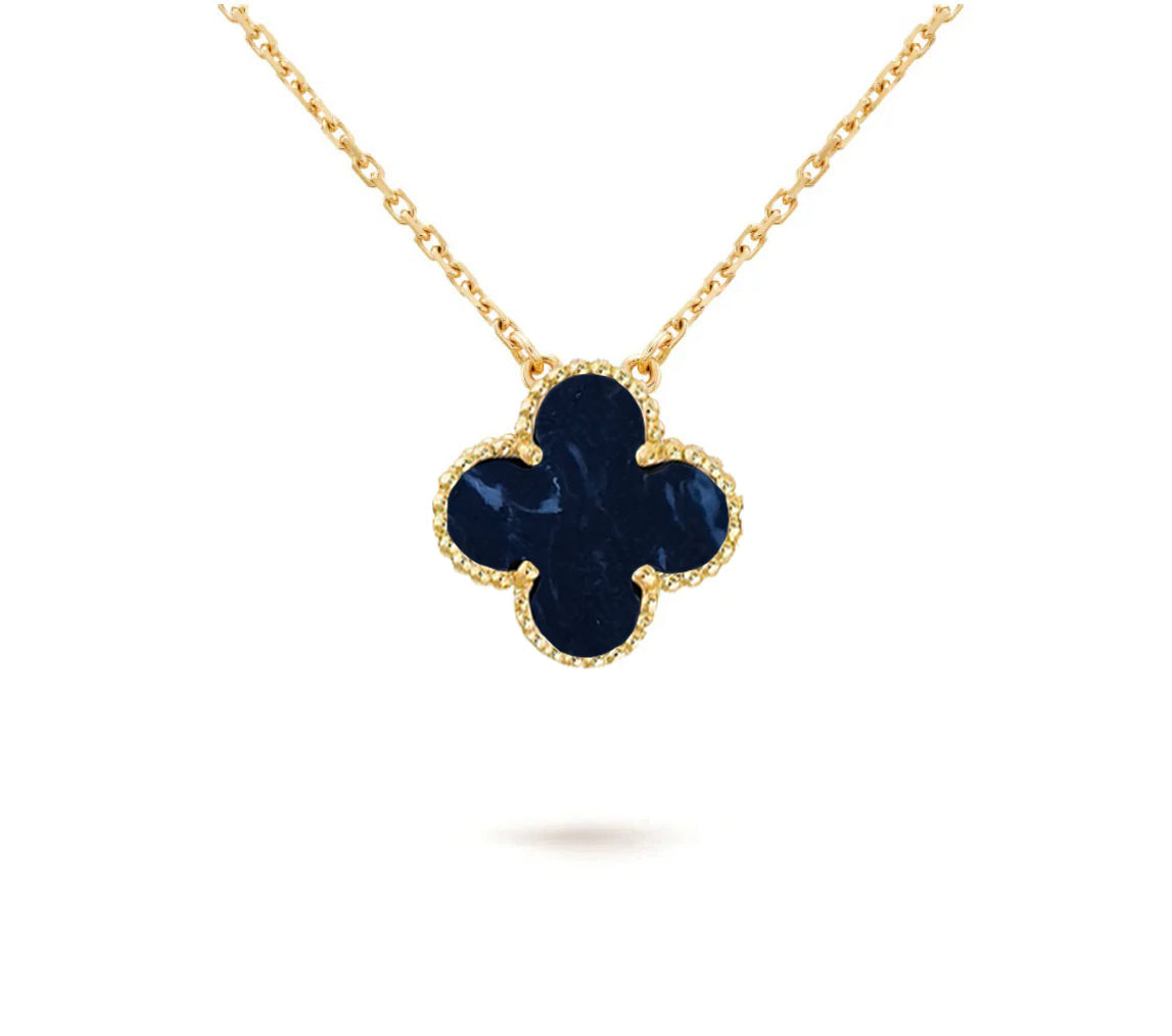[Azure Tears]15MM CLOVER FLOWER PENDANT NECKLACE COLLECTION