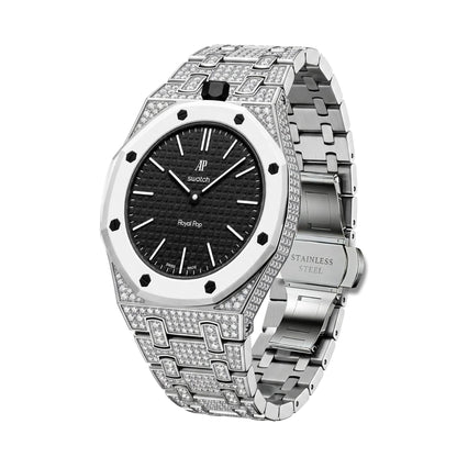 [Azure Tears]Royal Oak Pop Exclusive Bioceramic Case & Bioceramic Strap Full Diamond