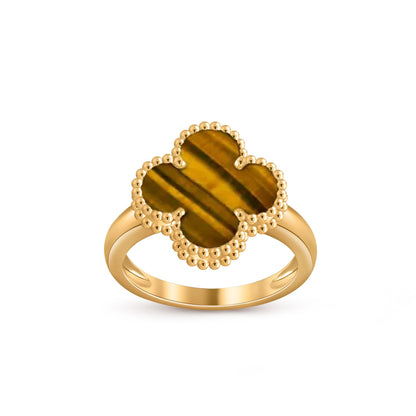 [Azure Tears]LUCKY CLOVER VINTAGE GOLD RING COLLECTION