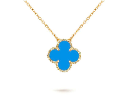 [Azure Tears]15MM CLOVER FLOWER PENDANT NECKLACE COLLECTION