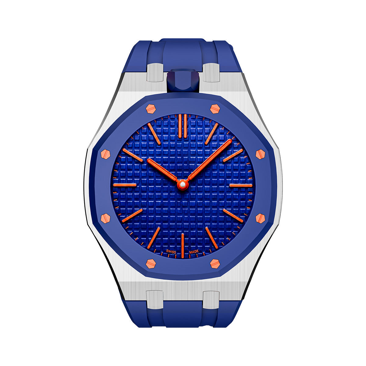 [Azure Tears]OAK POP DARK BLUE STEEL SILICONE STRAP