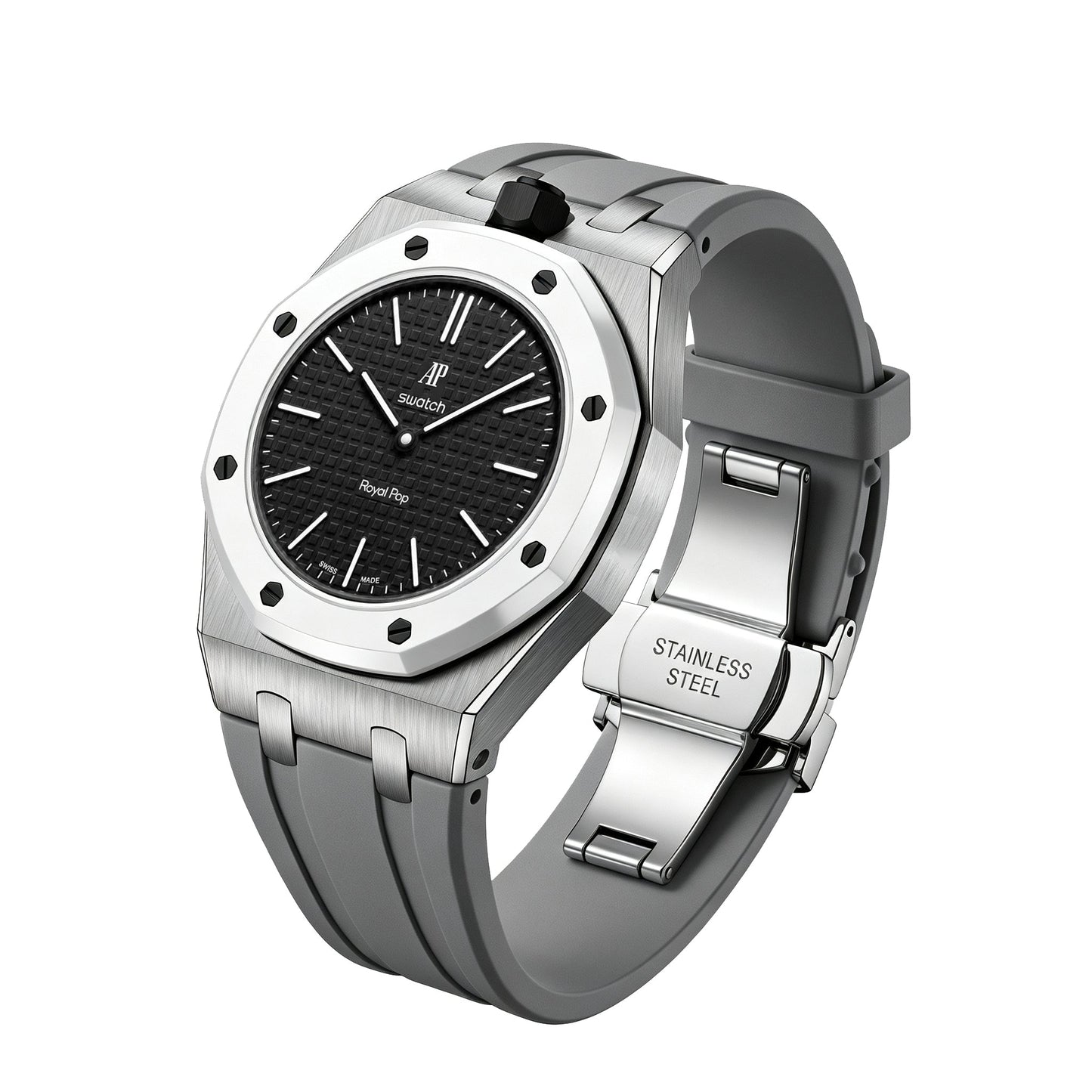 [Azure Tears]Royal Oak Pop Exclusive Steel Case & Silicone Strap With Cradle