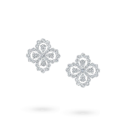 [Azure Tears]LOOP EARRINGS FULL MOTIF DIAMOND 16MM
