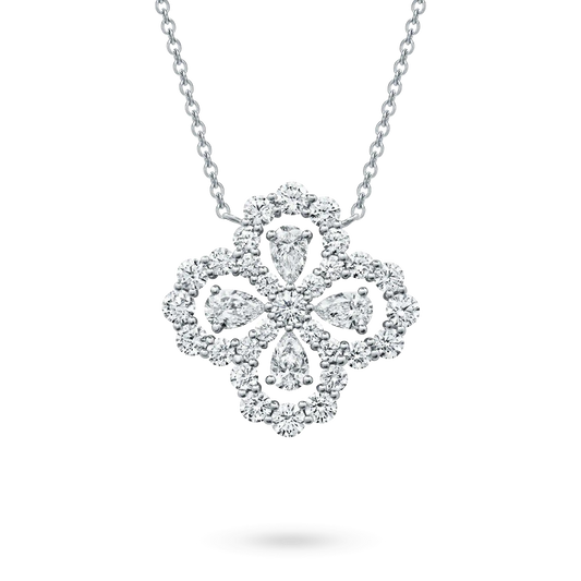 [Azure Tears]LOOP NECKLACE FULL MOTIF DIAMOND 16MM MULTIPLE COLORS