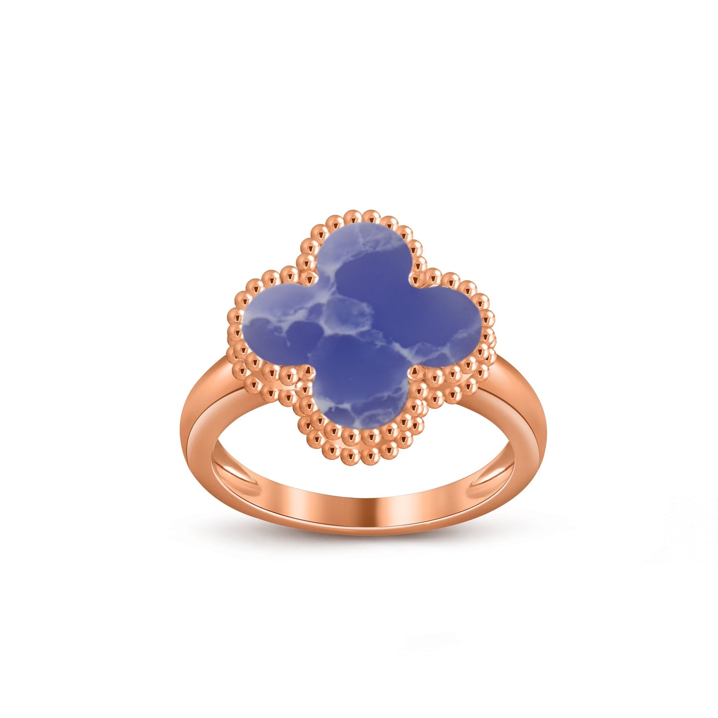 [Azure Tears]LUCKY CLOVER VINTAGE ROSE GOLD RING COLLECTION
