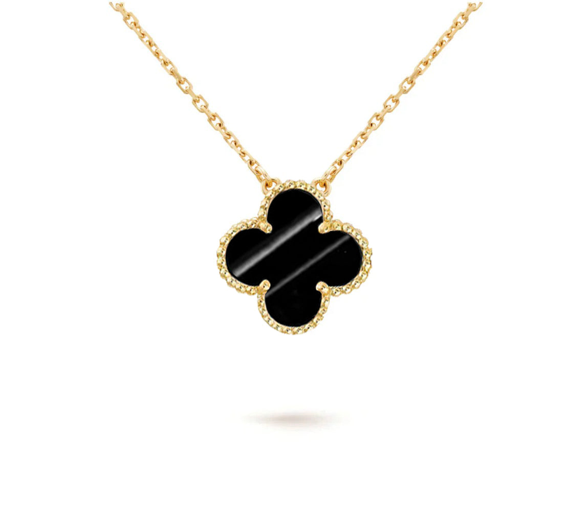 [Azure Tears]15MM CLOVER FLOWER PENDANT NECKLACE COLLECTION