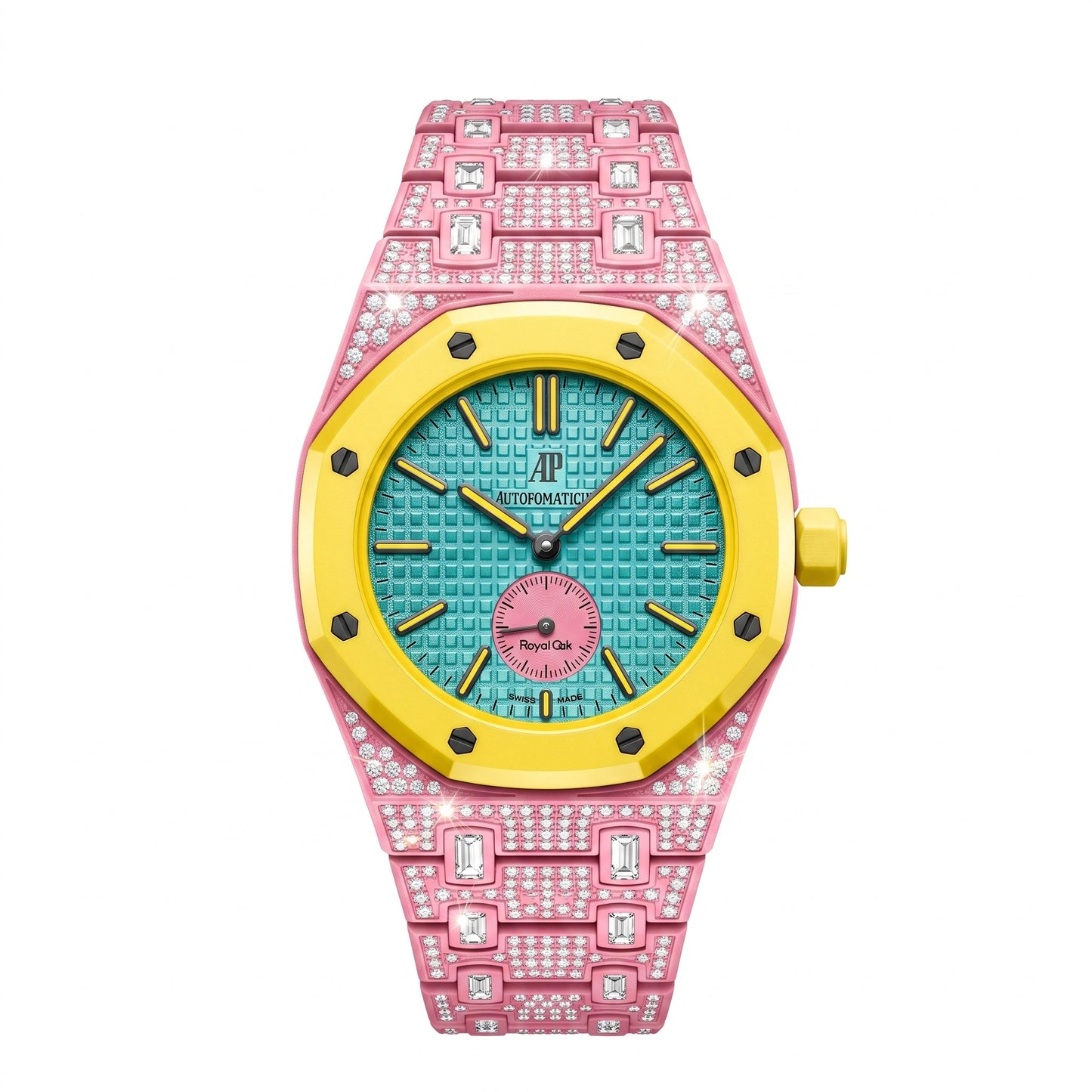[Azure Tears]Royal Oak Pop Exclusive Bioceramic Case & Bioceramic Strap Full Diamond