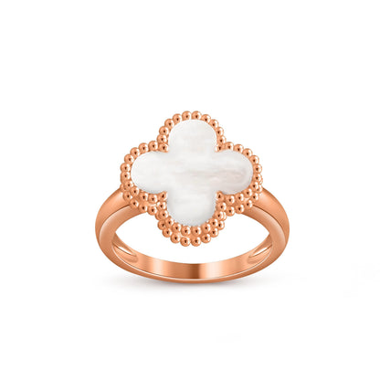 [Azure Tears]LUCKY CLOVER VINTAGE ROSE GOLD RING COLLECTION