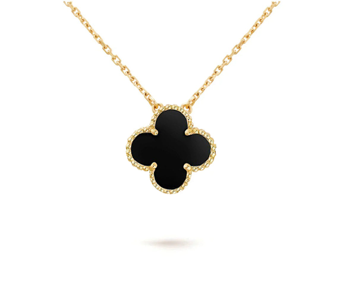 [Azure Tears]15MM CLOVER FLOWER PENDANT NECKLACE COLLECTION