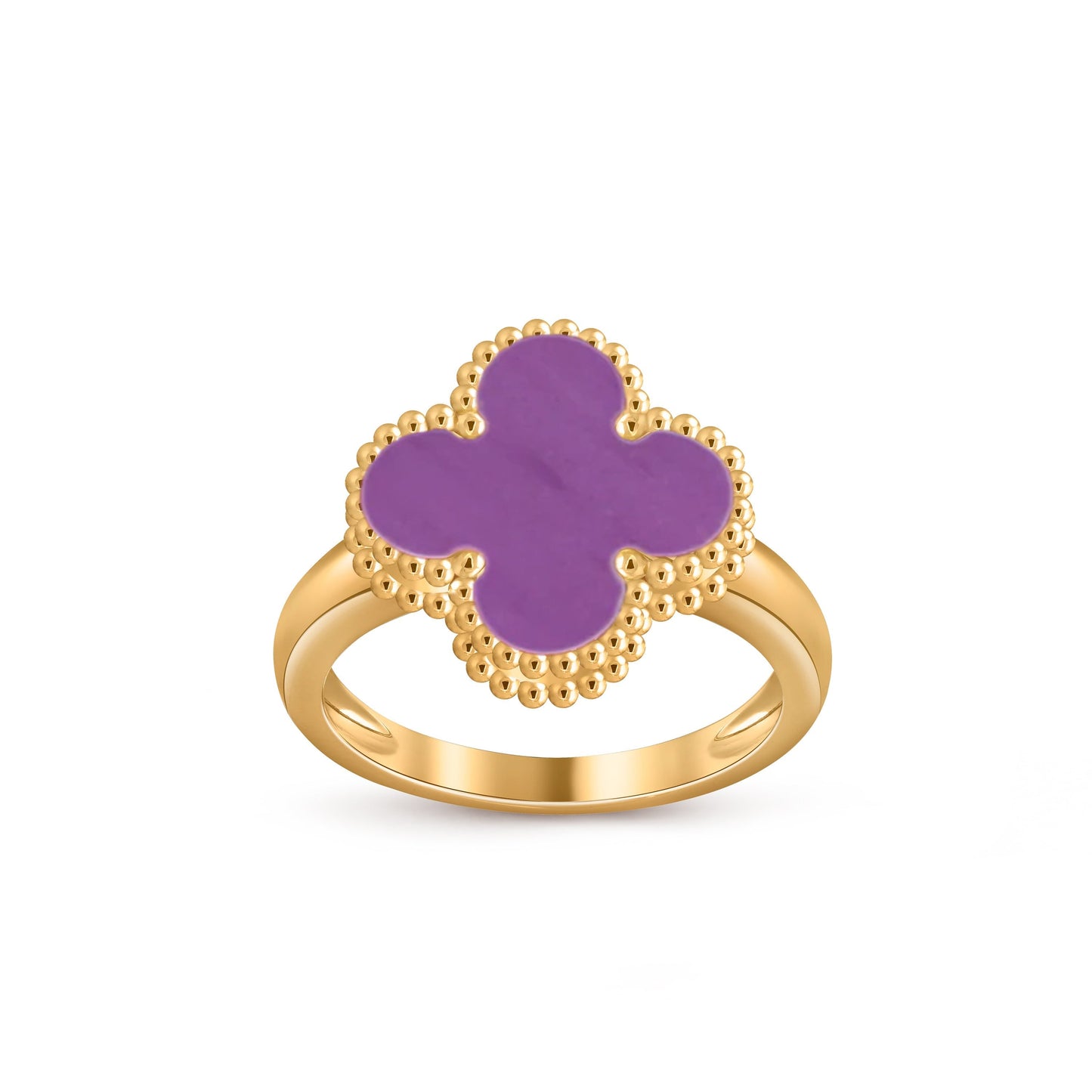 [Azure Tears]LUCKY CLOVER VINTAGE GOLD RING COLLECTION