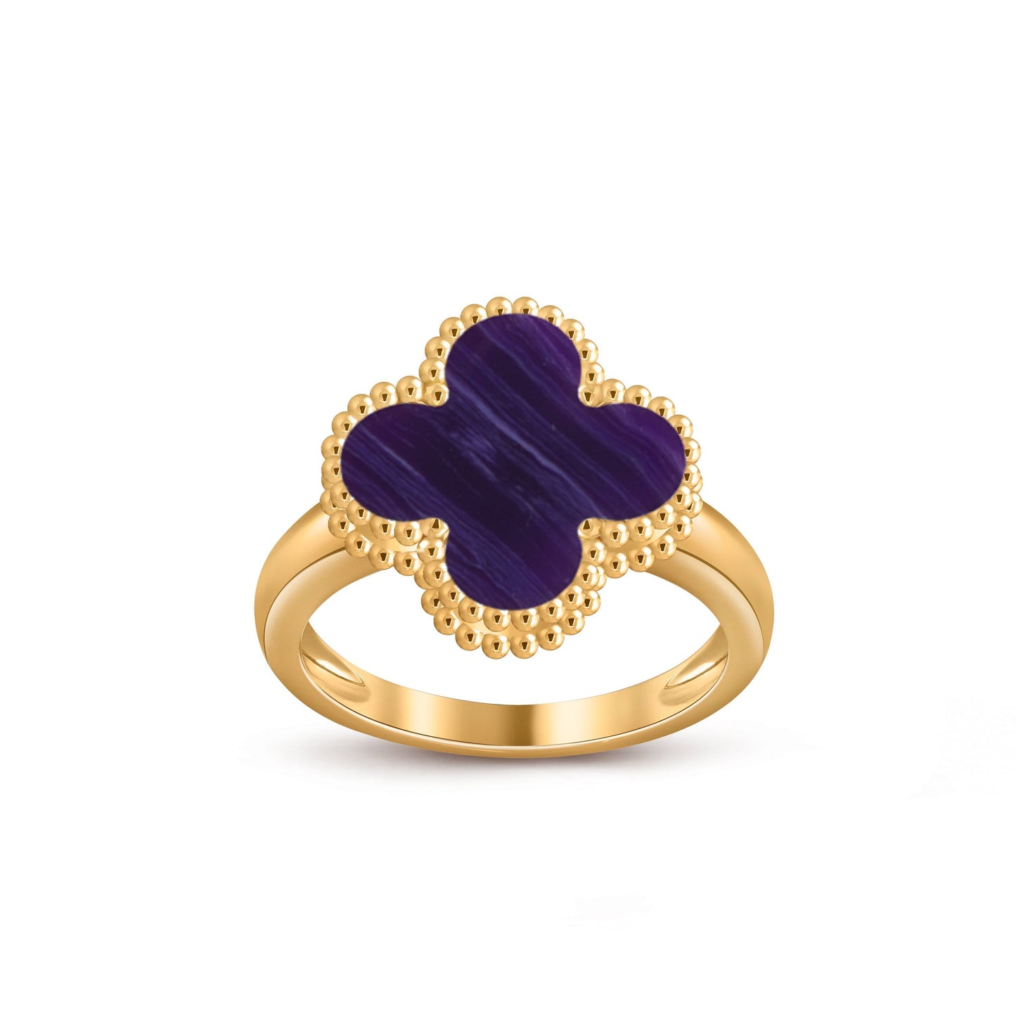 [Azure Tears]LUCKY CLOVER VINTAGE GOLD RING COLLECTION