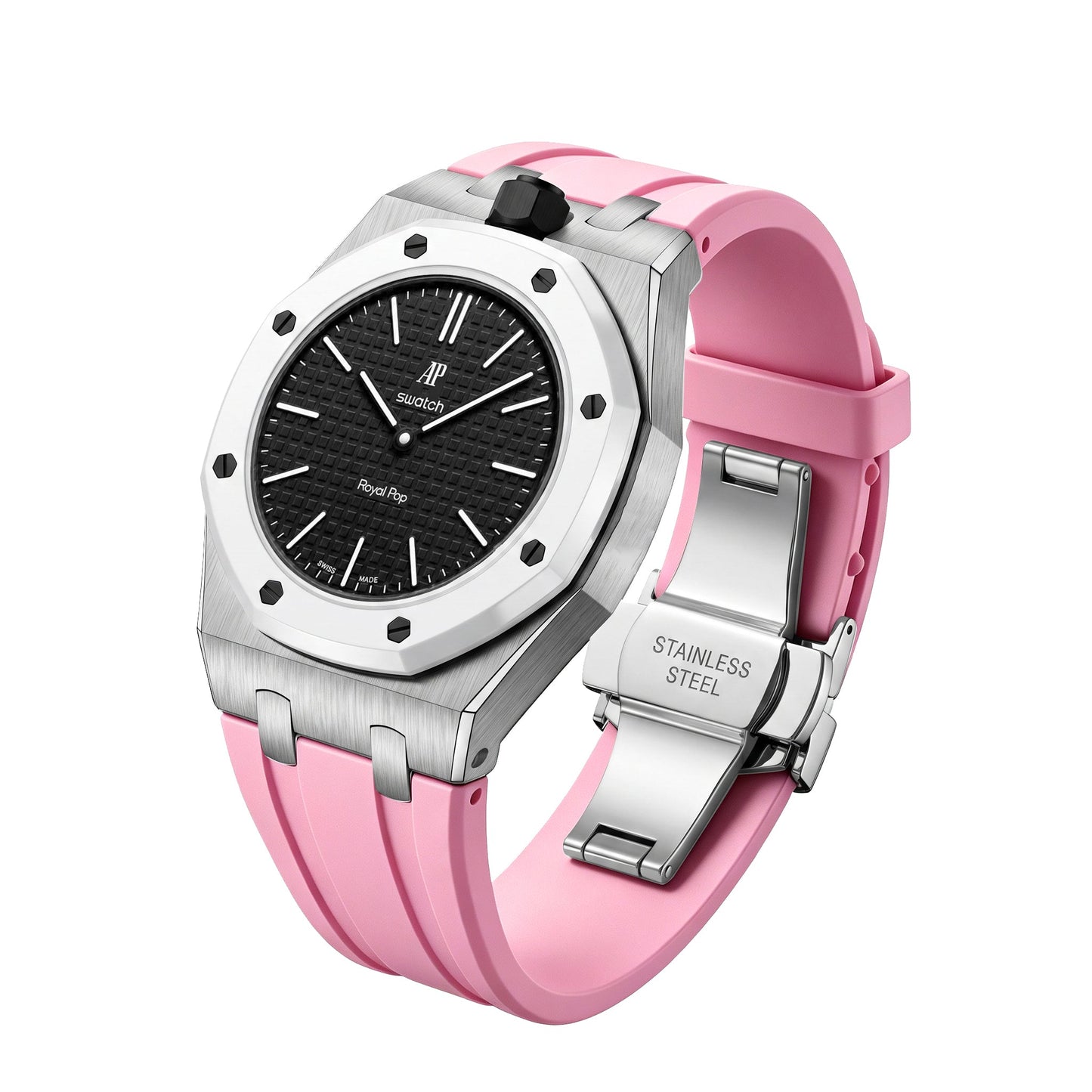 [Azure Tears]Royal Oak Pop Exclusive Steel Case & Silicone Strap With Cradle