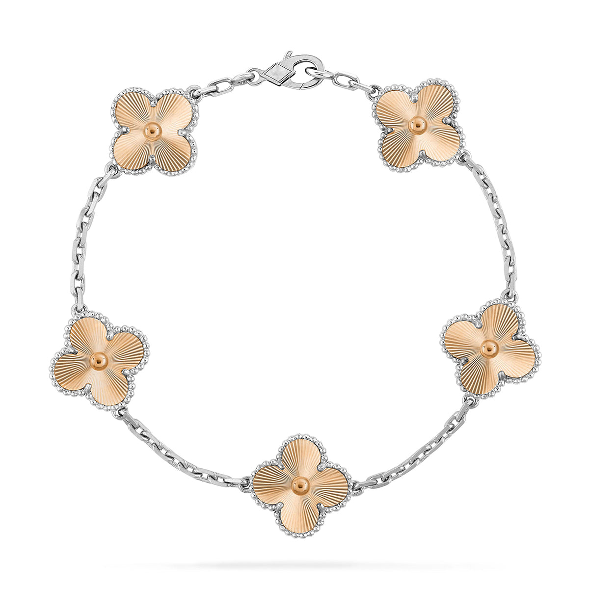 [Azure Tears]LUCKY CLOVER 5-MOTIF BRACELET - LASER COLLECTION