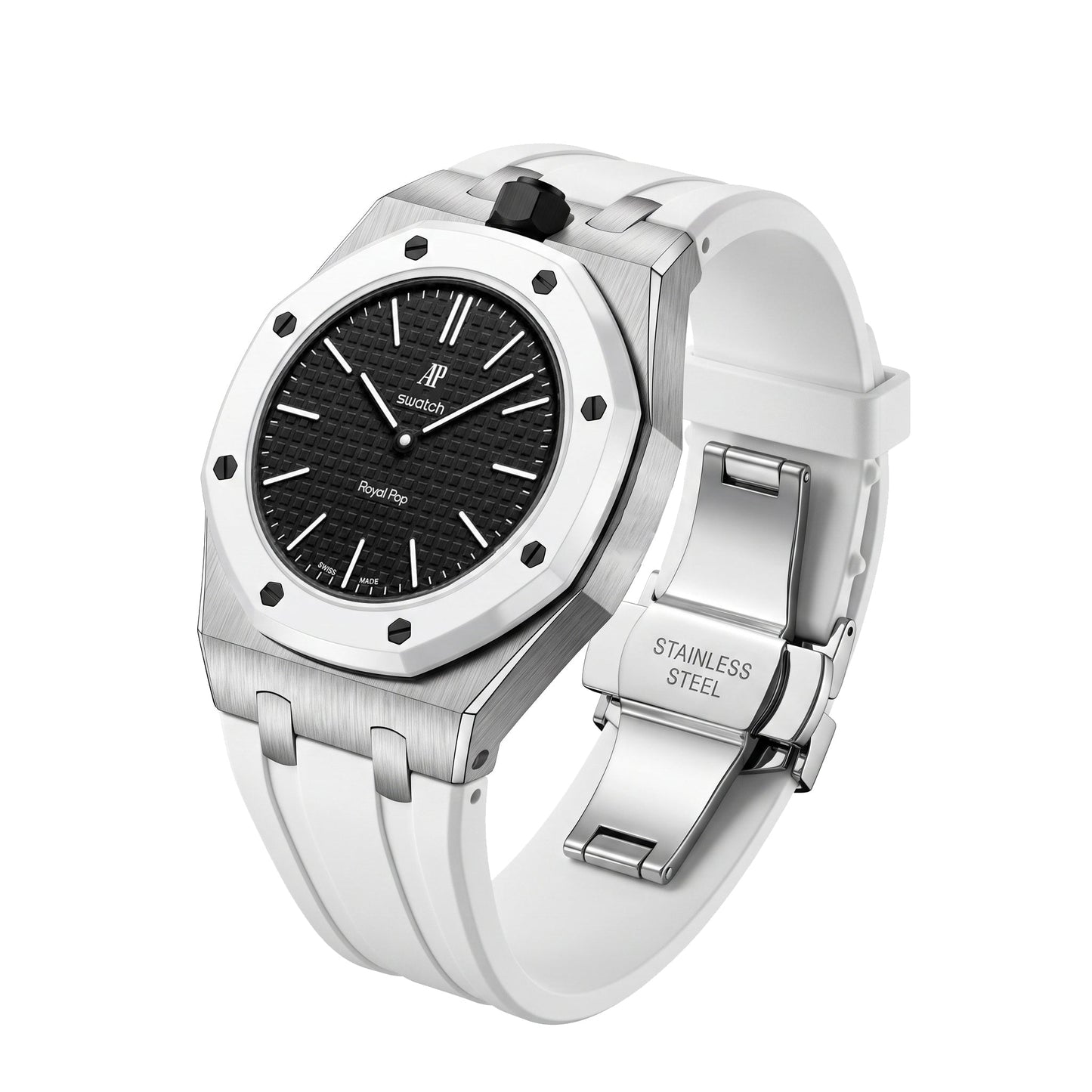 [Azure Tears]Royal Oak Pop Exclusive Steel Case & Silicone Strap With Cradle