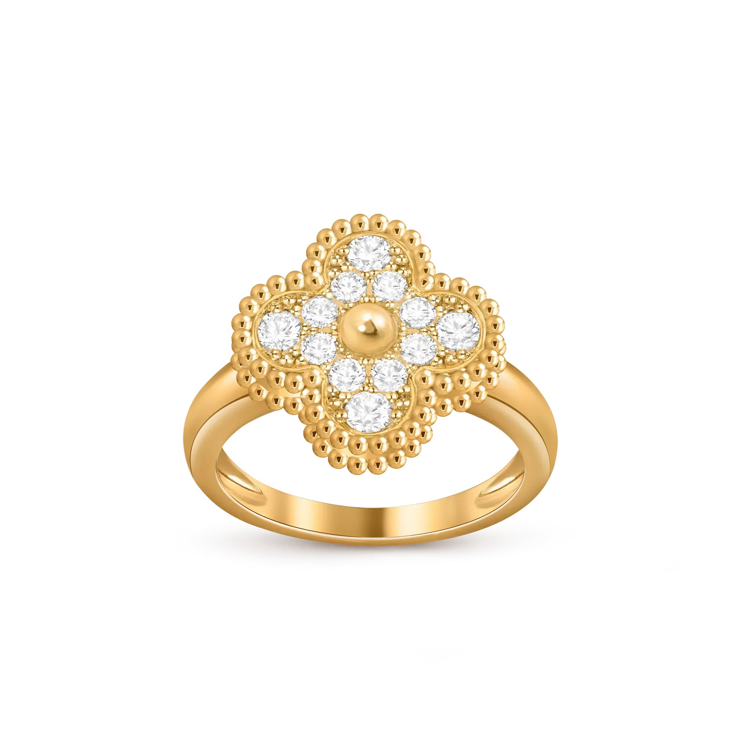 [Azure Tears]LUCKY CLOVER VINTAGE GOLD RING COLLECTION