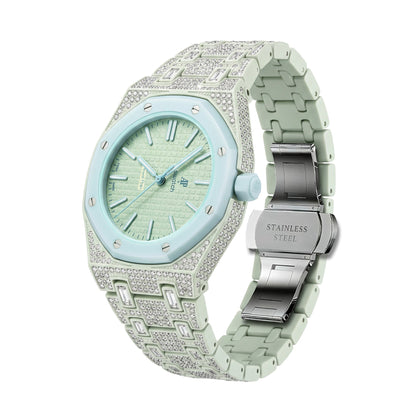 [Azure Tears]Royal Oak Pop Exclusive Bioceramic Case & Bioceramic Strap Full Diamond