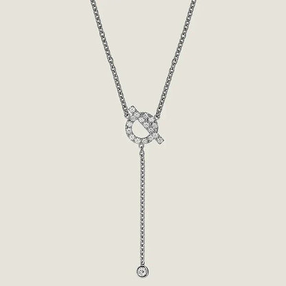 [Azure Tears]FINESSE SILVER DIAMOND NECKLACE