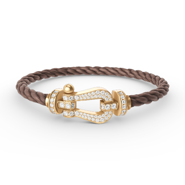 [Azure Tears]FORCE LARGE HORSESHOE FULL DIAMOND BRACELET - GOLD