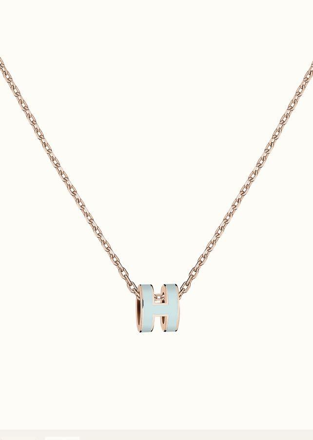 [Azure Tears]POP H LIGHT BLUE NECKLACE