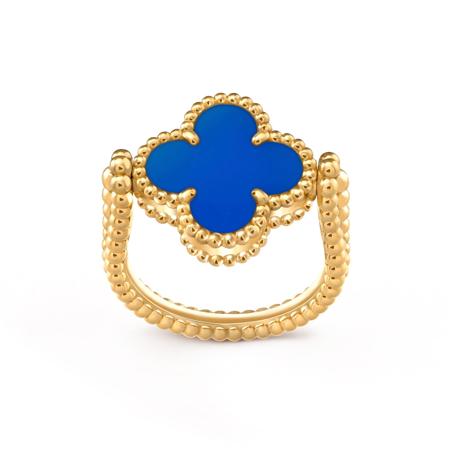 [Azure Tears]LUCKY CLOVER GOLD REVERSIBLE RING