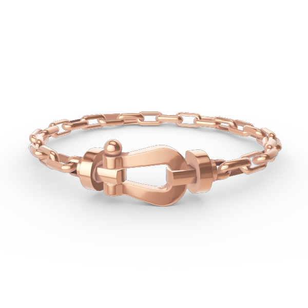 [Azure Tears]FORCE LARGE HORSESHOE CLASP METAL BRACELET