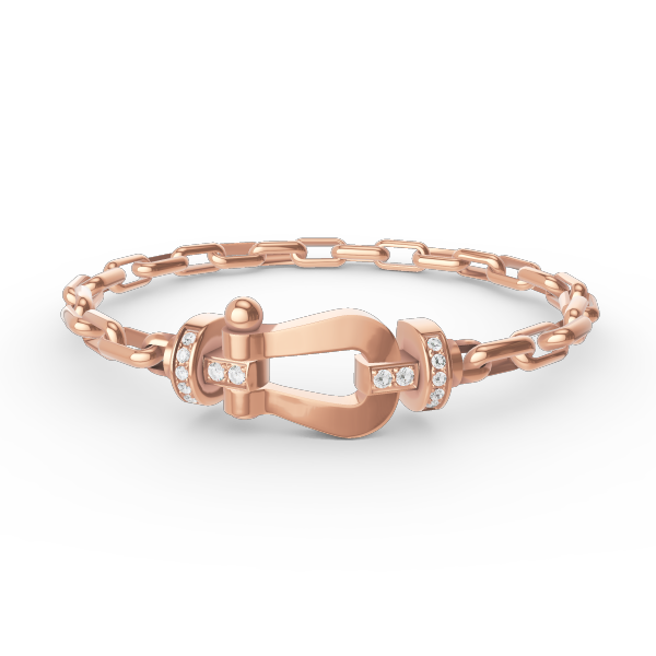 [Azure Tears]FORCE LARGE HORSESHOE CLASP METAL BRACELET