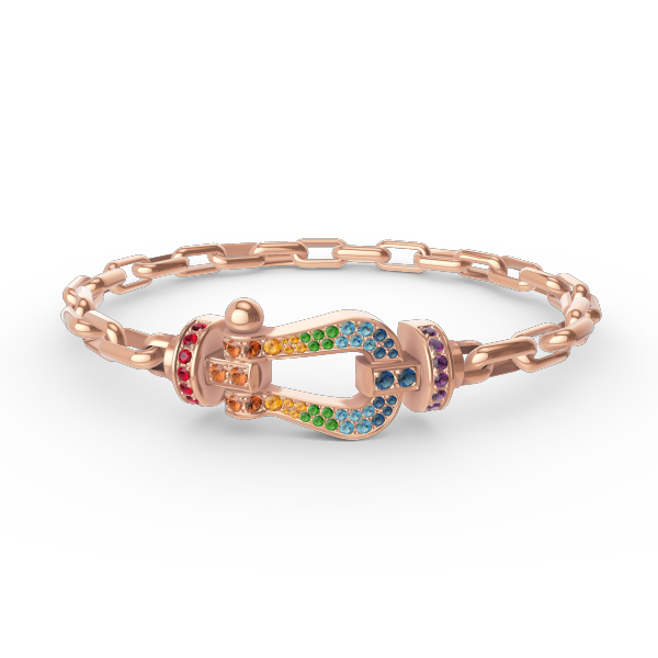 [Azure Tears]FORCE LARGE HORSESHOE CLASP METAL BRACELET