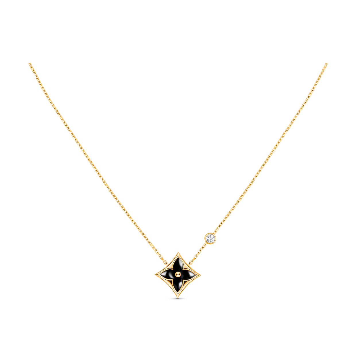 [Azure Tears]STAR BLACK MOP NECKLACE