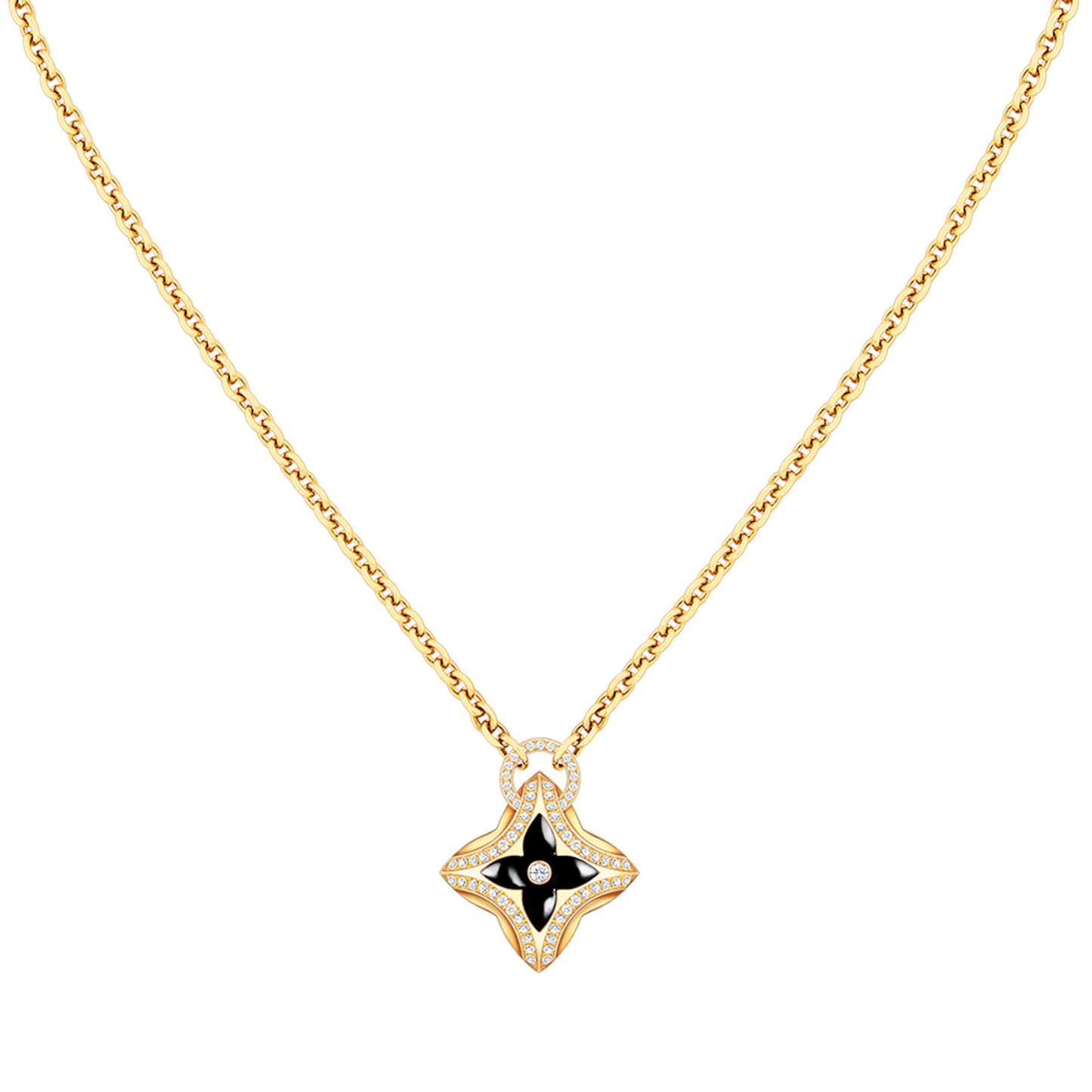[Azure Tears]STAR PEDANT ROSE GOLD DIAMOND NECKLACE