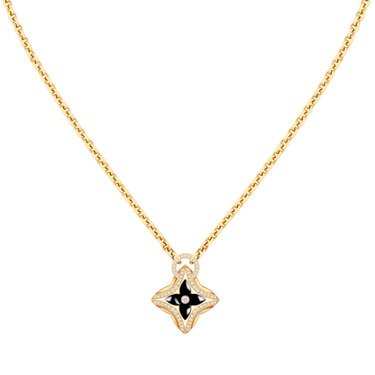 [Azure Tears]STAR PEDANT ROSE GOLD DIAMOND NECKLACE