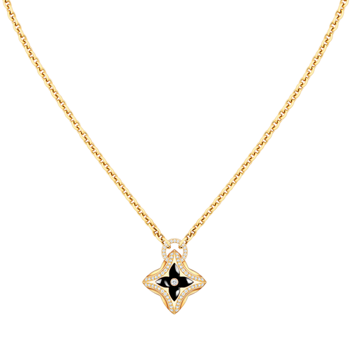 [Azure Tears]STAR PEDANT ROSE GOLD DIAMOND NECKLACE