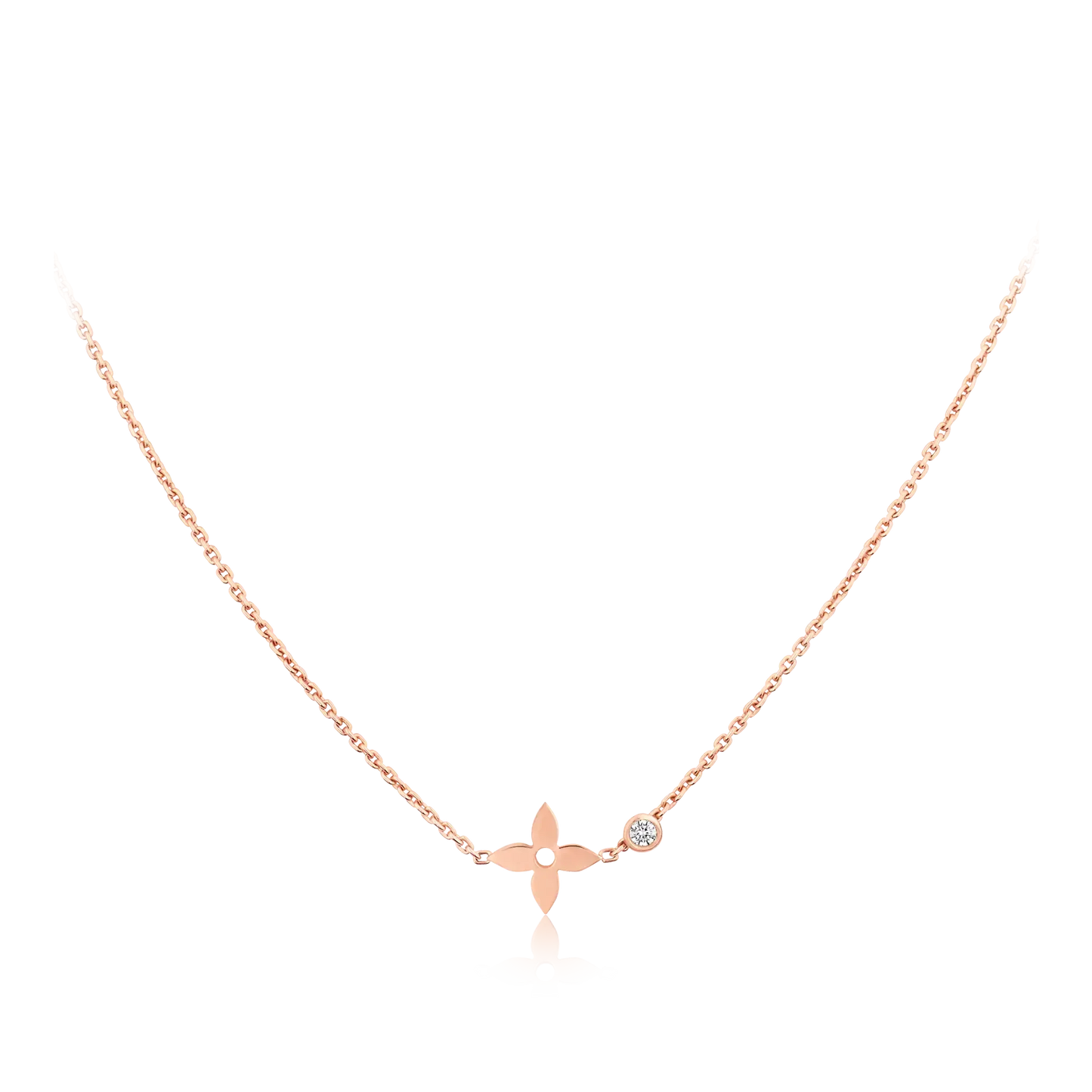 [Azure Tears]BLOSSOM PENDANT ROSE GOLD AND DIAMOND