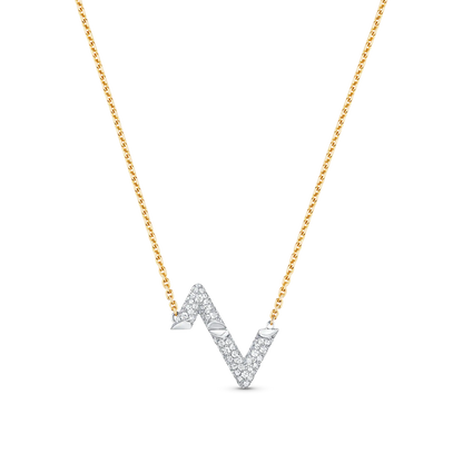 [Azure Tears]VOLT SILVER DIAMOND PEDANT NECKLACE