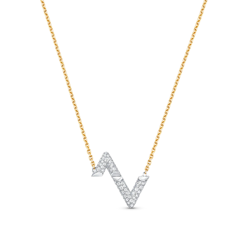 [Azure Tears]VOLT SILVER DIAMOND PEDANT NECKLACE