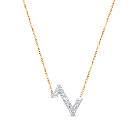 [Azure Tears]VOLT SILVER DIAMOND PEDANT NECKLACE