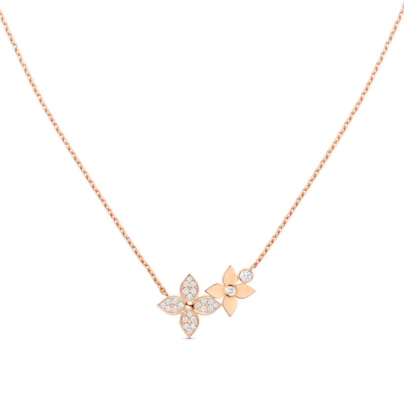 [Azure Tears]STAR BLOSSOM NECKLACE ROSE GOLD DIAMONDS
