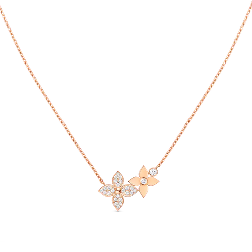 [Azure Tears]STAR BLOSSOM NECKLACE ROSE GOLD DIAMONDS