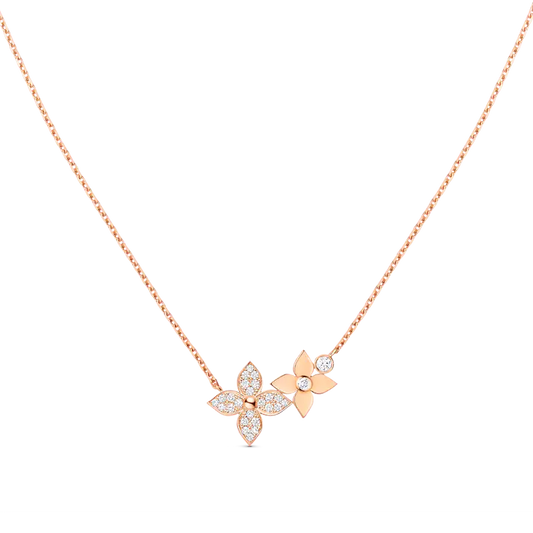 [Azure Tears]STAR BLOSSOM NECKLACE ROSE GOLD DIAMONDS