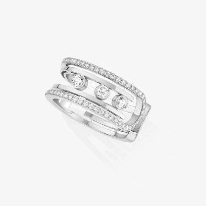 [Azure Tears]OPEN MOVE 10-DIAMOND PAVÉ RING