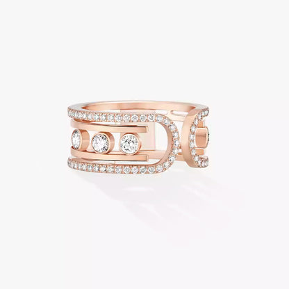 [Azure Tears]OPEN MOVE 10-DIAMOND PAVÉ RING