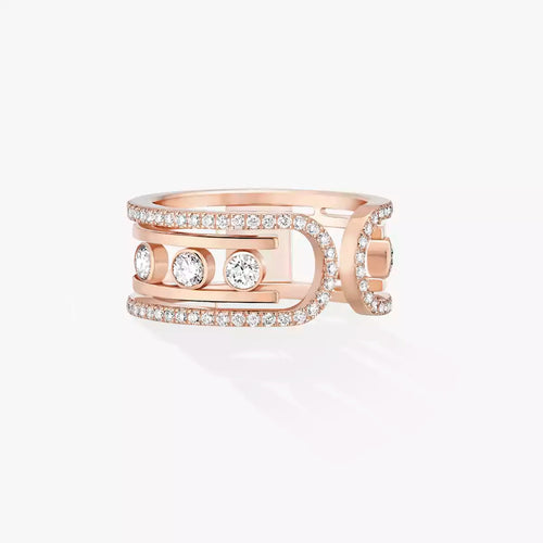 [Azure Tears]OPEN MOVE 10-DIAMOND PAVÉ RING