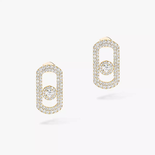 [Azure Tears]SO MOVE PAVÉ DIAMOND EARRINGS